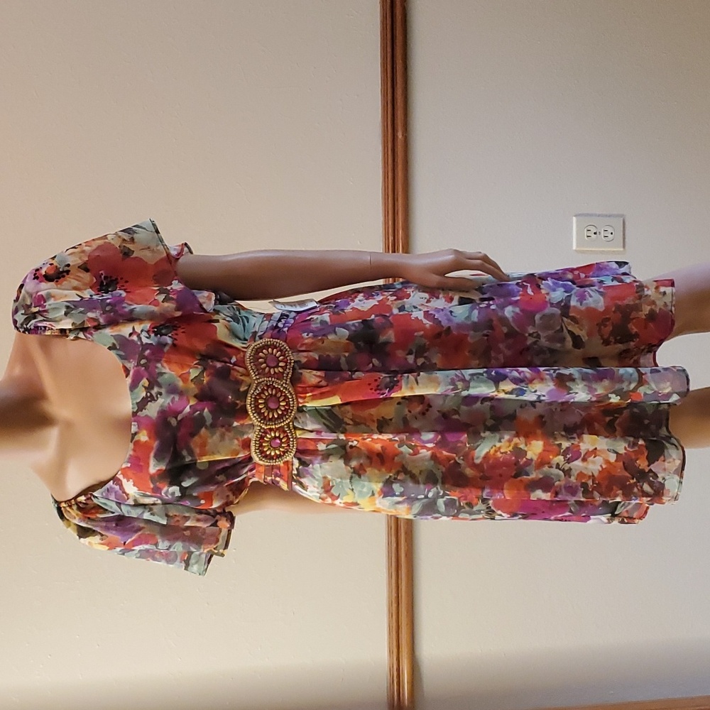 ICE Multi-color Modern Dress NWT